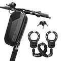 Heavy Duty Electric Scooter Lock with Bag - Black Alloy Chain Security