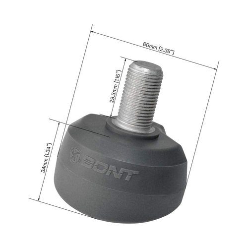 BONT Roller Skates - ToeGo Roller Skate Roller Derby Toe Stops - 2 Pack