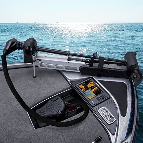 60-Inch Waterproof Trolling Motor Cable Sleeve - Black Wire Cover for Boats