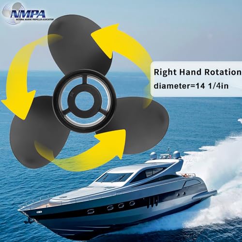 VIF Marine Boat Propeller for Mercruiser Alpha One 15p 17p 19p 21p - 3 Blades 135-300HP, Without Hub Kit