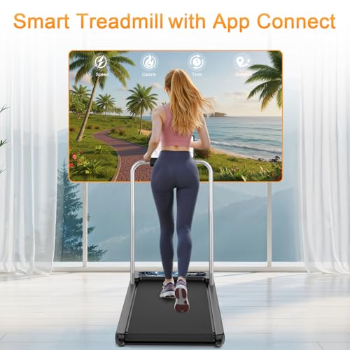 Dark Blue Walking Treadmill Pad with 0–8% Incline, 2.5HP for Home & Office