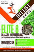 Hit List Seed Elite 8 Fall Deer Food Plot Seeds 1/2 Acre Mix - Turnip, Radish, Brassica, Clover, Wheat, Rye, Oats, Peas