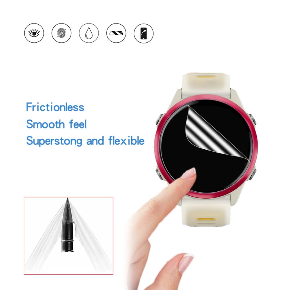 MIHENCE Screen Protector Compatible for Garmin Forerunner 570-42mm / Venu 4-41mm Smartwatch, HD TPU Protective Film (6PCS)
