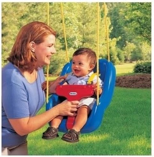 Little Tikes Baby Swing - Portable Hanging Rocker for Indoor/Outdoor Use | Adjustable Straps, 50 lb Capacity