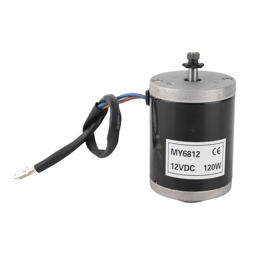 Brushed Motor, MY6812 12V 120W High Speed Small Brush Motor with Belt Pulley Electric Scooter E Accessory