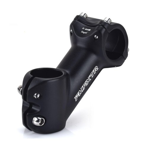 Bike Stem 31.8mm 45 Degree 90mm FOMTOR Bicycle Handlebar Stem Riser MTB Stem Suitable for Mountain Bike Road Bike BMX MTB (31.8 x 90mm)