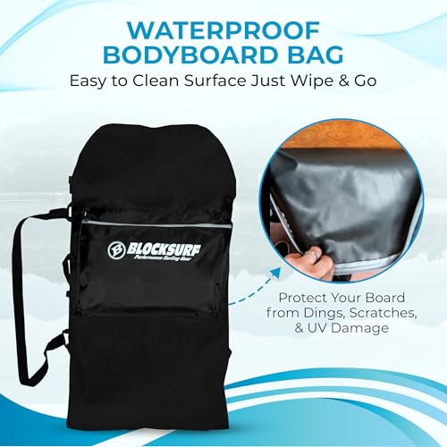 Waterproof Bodyboard Bag for 2 Boards - Heavy-Duty Beach Gear Backpack