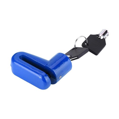 ycle Disc Brake Lock Mini Anti Theft Wheel Security Lock with Plastic Frame & Keys for Mountain Road Cycling Rotor Disc Brake Wheel Lock 3 Colors(Blue) Disc Brake Lock disc