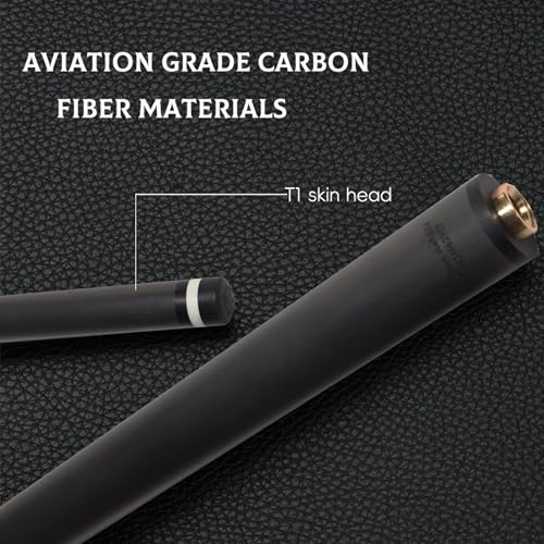 Uniloc 11.8-21.4-765 Carbon Fiber Billiard Cue Shaft Black Tech Performance