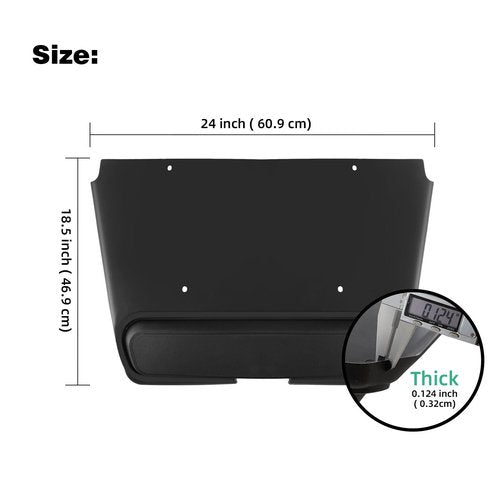 Roykaw TXT Golf Cart Front Shield Compatible with EZGO TXT Gas & Electric 1993-up Golf Carts, Replaces OEM# 27166G01, 27166G02, 27166G04