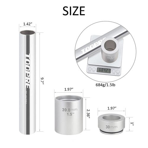 GOLDEAL Bike Front Fork Crown Race Install Tool Kit,Bicycle Front Fork Crown Race Setter, for 1-1/8"(28.6mm) Normal OD Fork,1-1/4" Non-Standard Tapered Fork,1-1/2" Standard Tapered Fork.