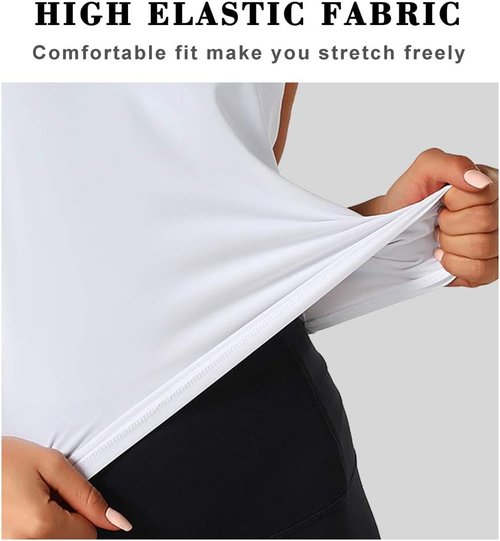 Dragon Fit Women's Ice Silk Workout Tank Top - Sleeveless Cropped Yoga Shirt for Summer Fitness
