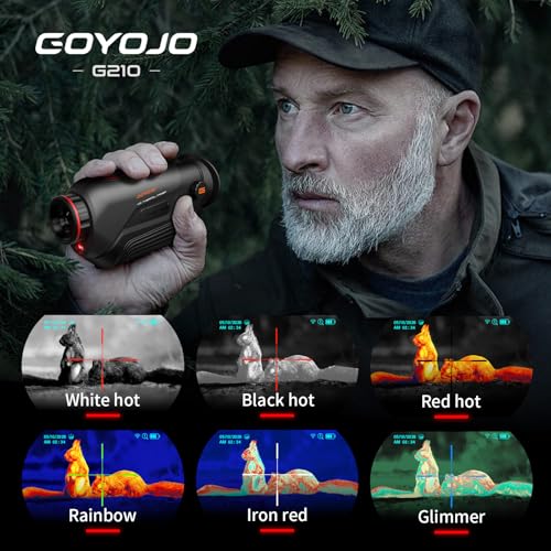 Thermal Monocular G210 Black - Night Vision Scope for Hunting & Outdoor