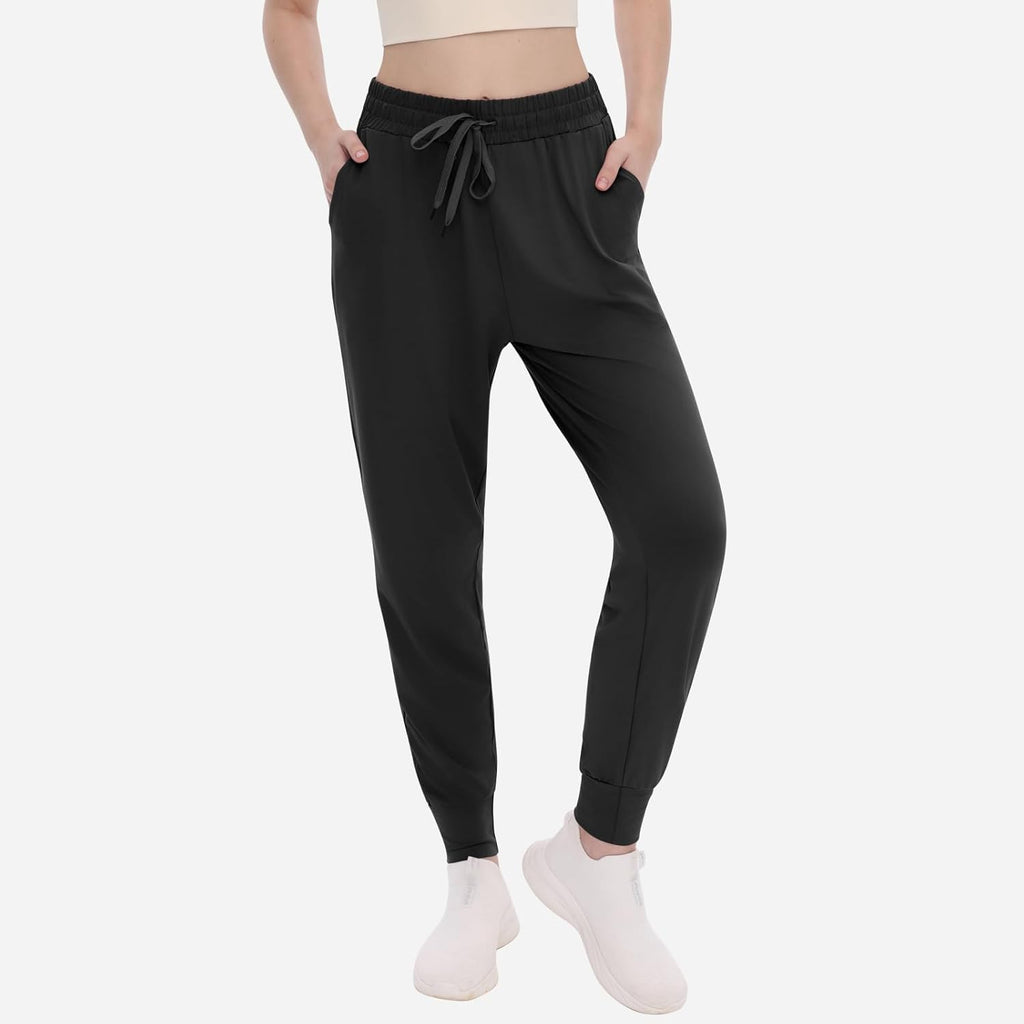 TNNZEET Women's Joggers - High Waisted Lightweight Athletic Pants with Pockets | Tapered Leg Design