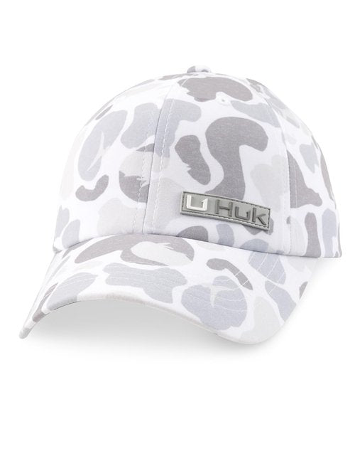 HUK - Womens Pony Tail Ball Cap, Versatile Elastic Ponytail Opening, Breathable, and Stylish, White, One Size