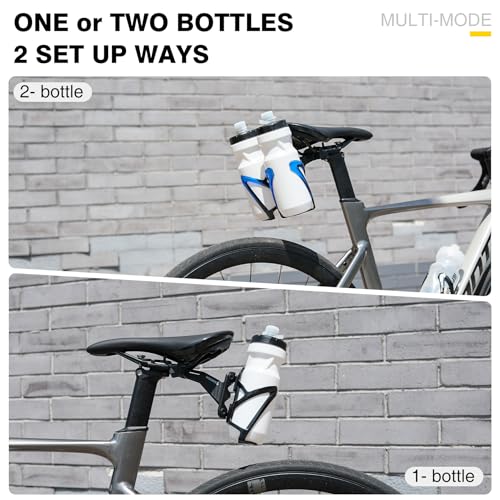 Bike Water Bottle Holder Saddle Adapter for Cycling and Triathlon