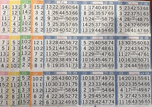 Bingo Paper Game Cards - 200 Disposable Bingo Books with 9 Cards Each - High-Quality Newsprint for Fundraisers & Family Fun