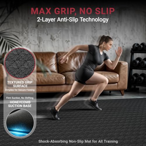 VTORY Extra Large Yoga Mat 8'x5'x0.25" Non-Slip Exercise & Workout Mat