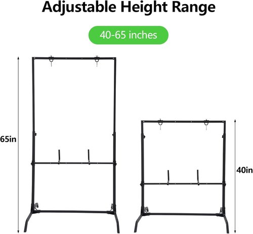 Archery Target Stand - Durable Alloy Steel for 30-Inch Bag & Foam Targets | Ideal for Backyard Use