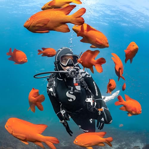 ScubaPro Solo Snorkeling Dive Mask Black - One Size, Frameless, Low Volume