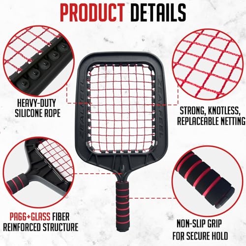 ZEALFEEL Red Fungo Baseball Racket 26 OZ for Fly Balls & Practice