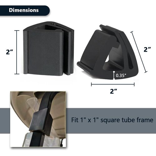 asdmm Golf Cart Windshield Retaining Clips, Upper Windshield Grip OEM Replacement Accessories Compatible with Club Car, Yamaha, EZGO Golf Carts, Replaces OEM# 102005801, 4 PCS
