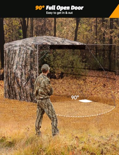Outmax 270° Waterproof Camouflage Hunting Blind for Deer & Wildlife