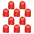 WNL Products 10-Pack CPR Rescue Masks with Soft Case for Adults & Infants