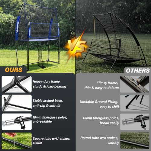 11x8FT Volleyball Net with Height Adjustment & 2-in-1 Training Mode