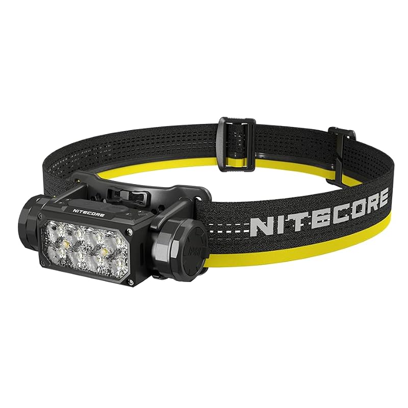 Headlamp 2000 Lumens USB-C Rechargeable Heavy Duty Metal Black - Camping Hiking Hunting