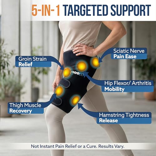 Hip Support Brace for Sciatica Pain Relief - Right Leg L/XL