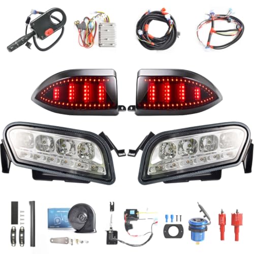 Golf Cart LED Headlight and Taillight Kit for Club Car Tempo