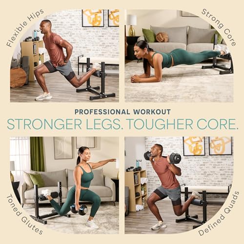 Lifepro Intensiflex Max Bulgarian Split Squat Stand - 7 Heights, 330 lb Capacity