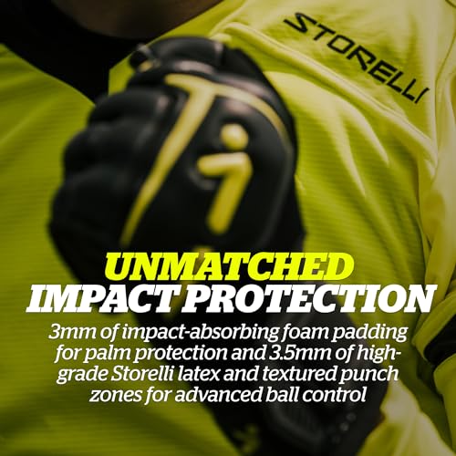 Storelli Gladiator 3 GK Gloves - Elite High-Impact Soccer Goalkeeper Gloves
