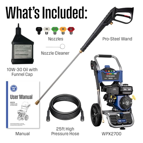 Westinghouse WPX2700 2700 PSI Gas Pressure Washer with 2.3 GPM, Nozzle Set & Soap Tank