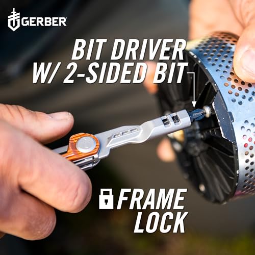 Gerber Armbar Slim Drive 4-in-1 EDC Multitool Pocket Knife Burnt Orange