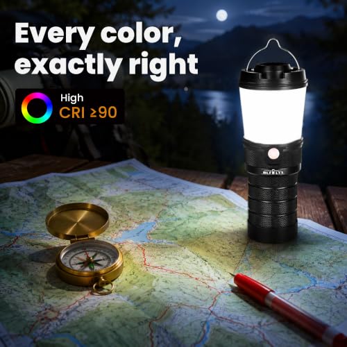 Sofirn Rechargeable Camping Lantern with Dimmable 2700K-5000K, 90 CRI, IPX7 Waterproof, 800 Lumens