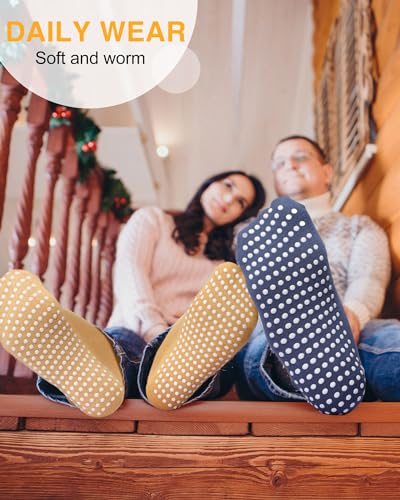 Cotton Yoga Socks for Men & Women - Classic Color, Comfortable Non-Slip Fit