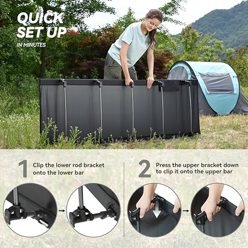 Black Ultralight Folding Camping Cot Bed – Portable, Supports 275 lbs