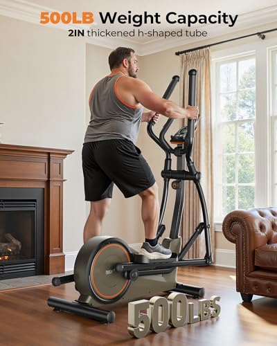 Niceday 20-Inch Extended Stride Elliptical Exercise Machine with Magnetic Resistance