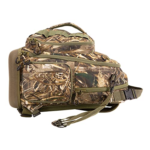 Allen Company Gear Fit Pursuit Punisher Camo Waterfowl Hunting Backpack for Men and Women - Shotgun and Bow Carry Bag - Holds Shooting Accessories and Camping Gear - â€ŽRealtree Max-5 Camo