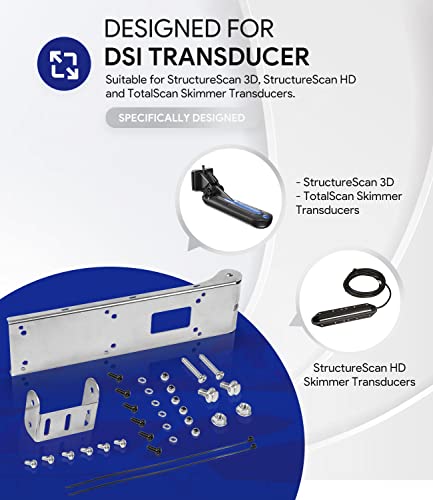 Marine Transducer Mount Bracket for StructureScan 3D & HD | Skimmer Transducers