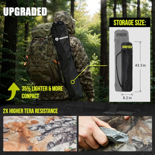 Portable Hunting Blind with 270° See-Through Panels, Dual Doors & Waterproof Floor Mat