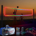 LED Volleyball Net 31.2x3.3ft Light Up Net with Remote, Music Sync