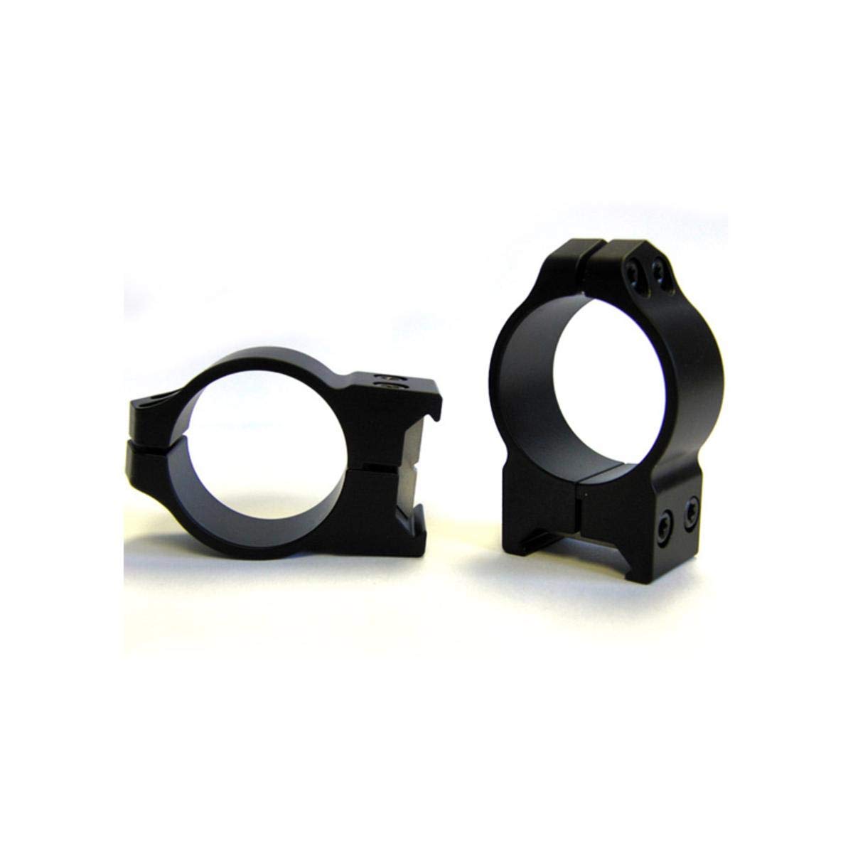 WARNE 14BM CZ 550 Permanently Attached Scope Rings, Solid Steel, Vertically Split, 30 mm, Med Matte