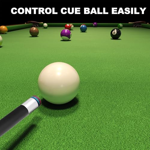 2-Pack 58 Inch Billiard Cue Sticks - Low Deflection Professional Pool Cues 19/20oz