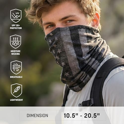 Camo UV Face Shield 5-Pack for Outdoor Activities - Hunting, Fishing, Hiking