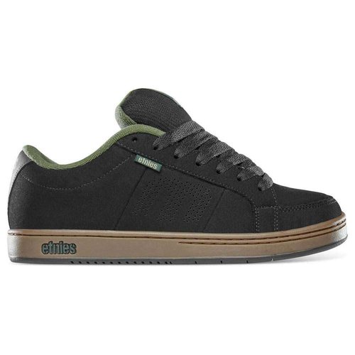 Etnies Kingpin Men's Skateboarding Shoe Classic Puffy Sustainable, Comfortable & Durable Footwear with Die-Cut EVA Insole - Black/Green/Gum - 9.5