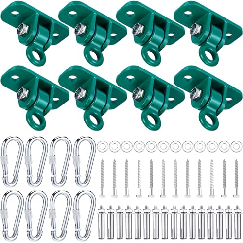 Tandefio Green 8-Piece Swing Hanger Set for Indoor & Outdoor Use