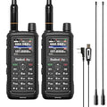 Radioddity GM-30 Plus GMRS Walkie-Talkie 1000 Channels GPS Tracking 2 Pack + 2x15.5" Antennas & Cables